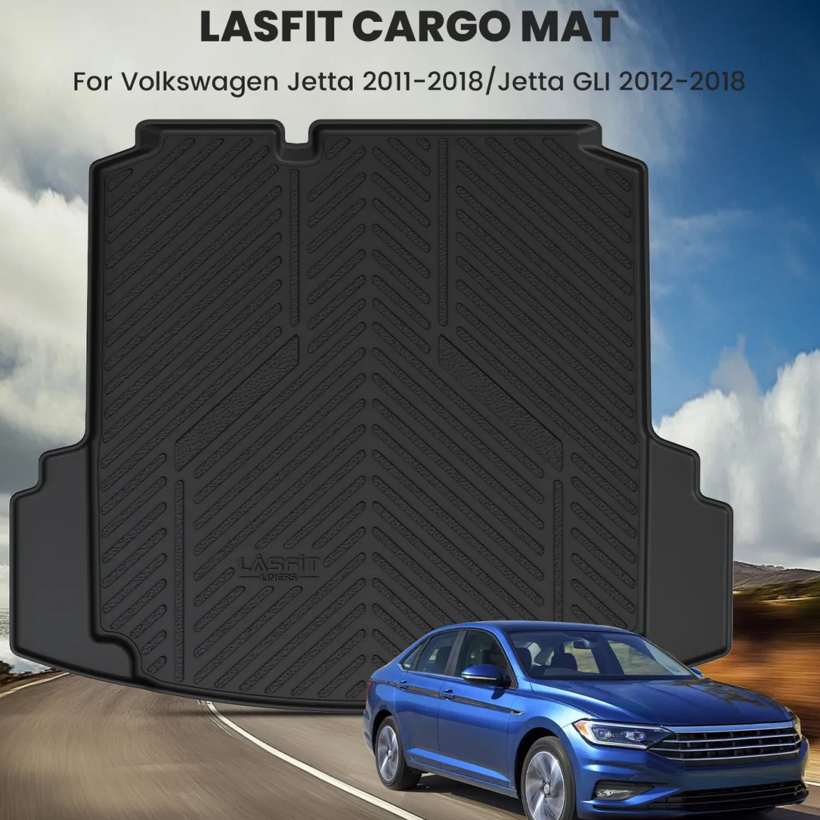 Fit for 2011-2018 Volkswagen Jetta Floor Mats or Cargo Mat, Not Fit Jetta SportWagen