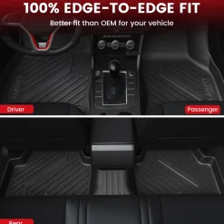 Fit for 2019-2026 Volkswagen Jetta / Volkswagen Jetta GLI Floor Mats & Cargo Mat