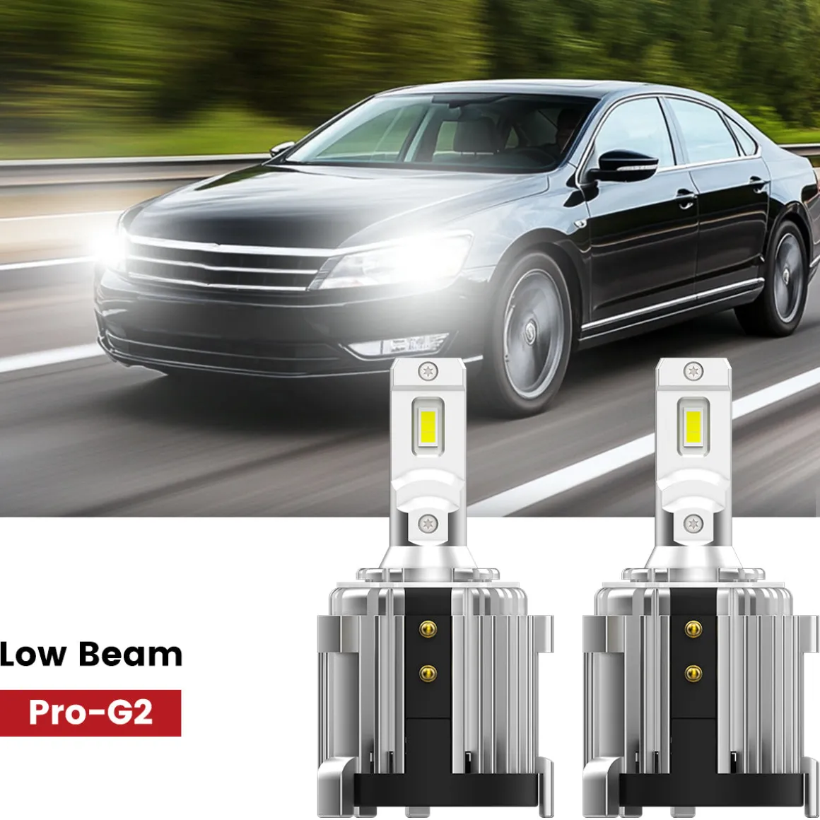 Fit for 2012-2015 Volkswagen Passat Custom H7 LED Bulbs Upgrade | Tested and Verified