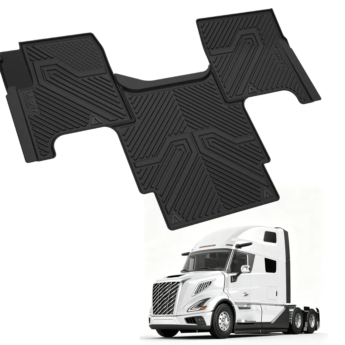 Fit for 2004-2018 Volvo VNL 1st Row Floor Mats