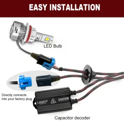 9007 HB5 9004 HB1 LED Bulb Canbus Adapter Anti-Hyper Flash Error Free