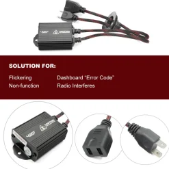 H7 LED Bulb Canbus Adapter Anti-Hyper Flash Warning Canceler
