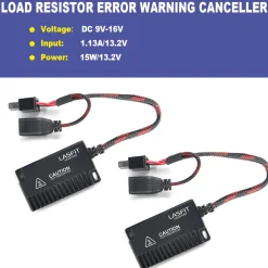 H7 LED Bulb Load Resistor Harness Anti-Hyper Flash Error Free