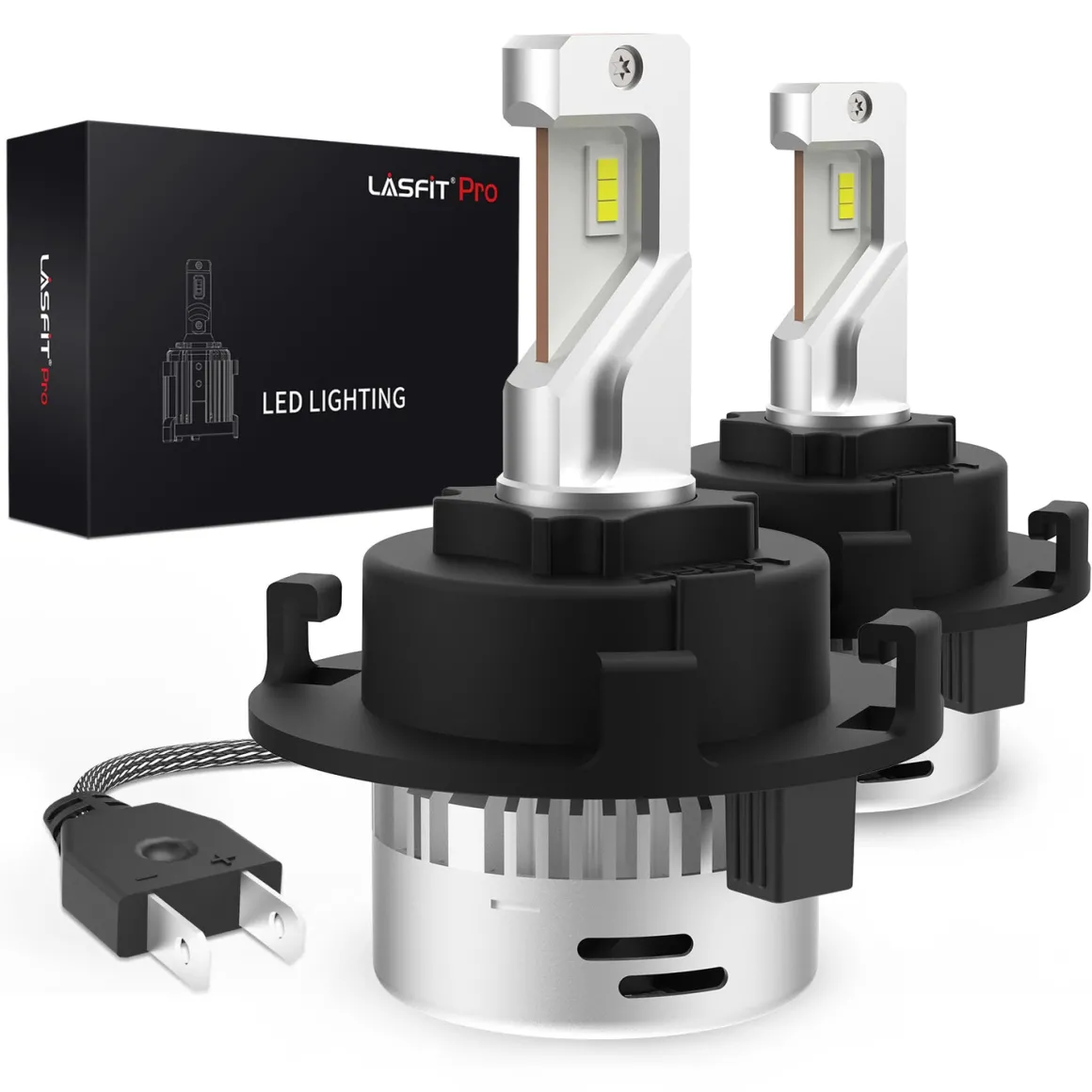 H7 LED Bulbs with Retainer Adapter Plug and Play Customized Design for Hyundai/Kia, 2 Bulbs
