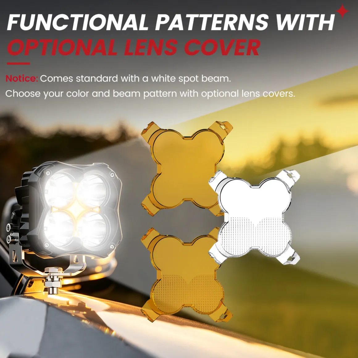 5 Inch LED Pod Off-Road Light Spot Combo 60W