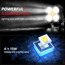 5 Inch LED Pod Off-Road Light Spot Combo 60W