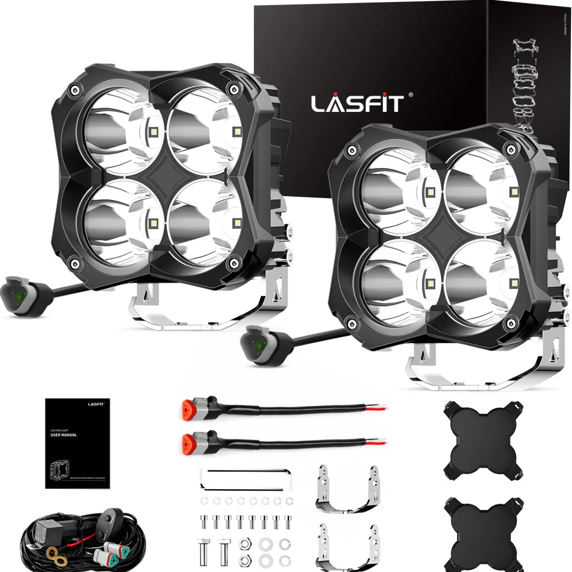 5 Inch LED Pod Off-Road Light Spot Combo 60W