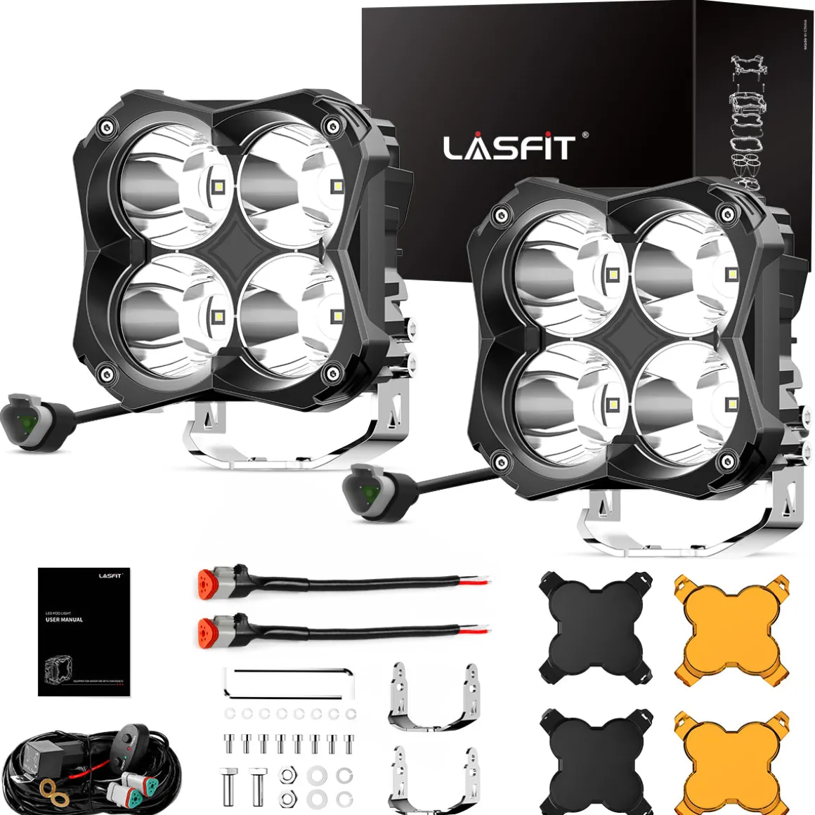 5 Inch LED Pod Off-Road Light Spot Combo 60W