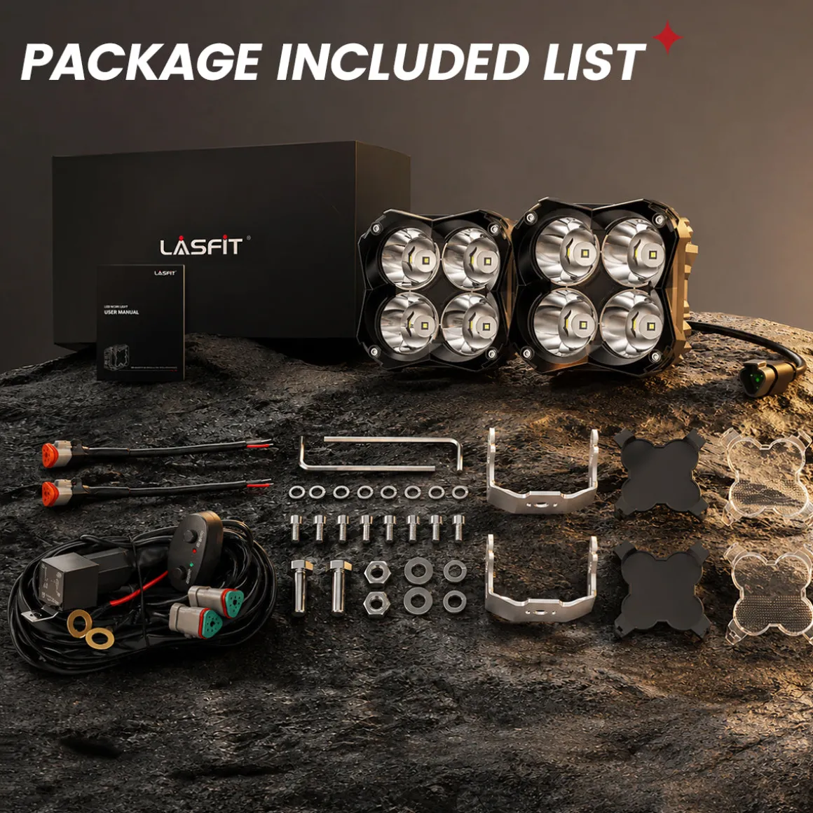 5 Inch LED Pod Off-Road Light Spot Combo 60W
