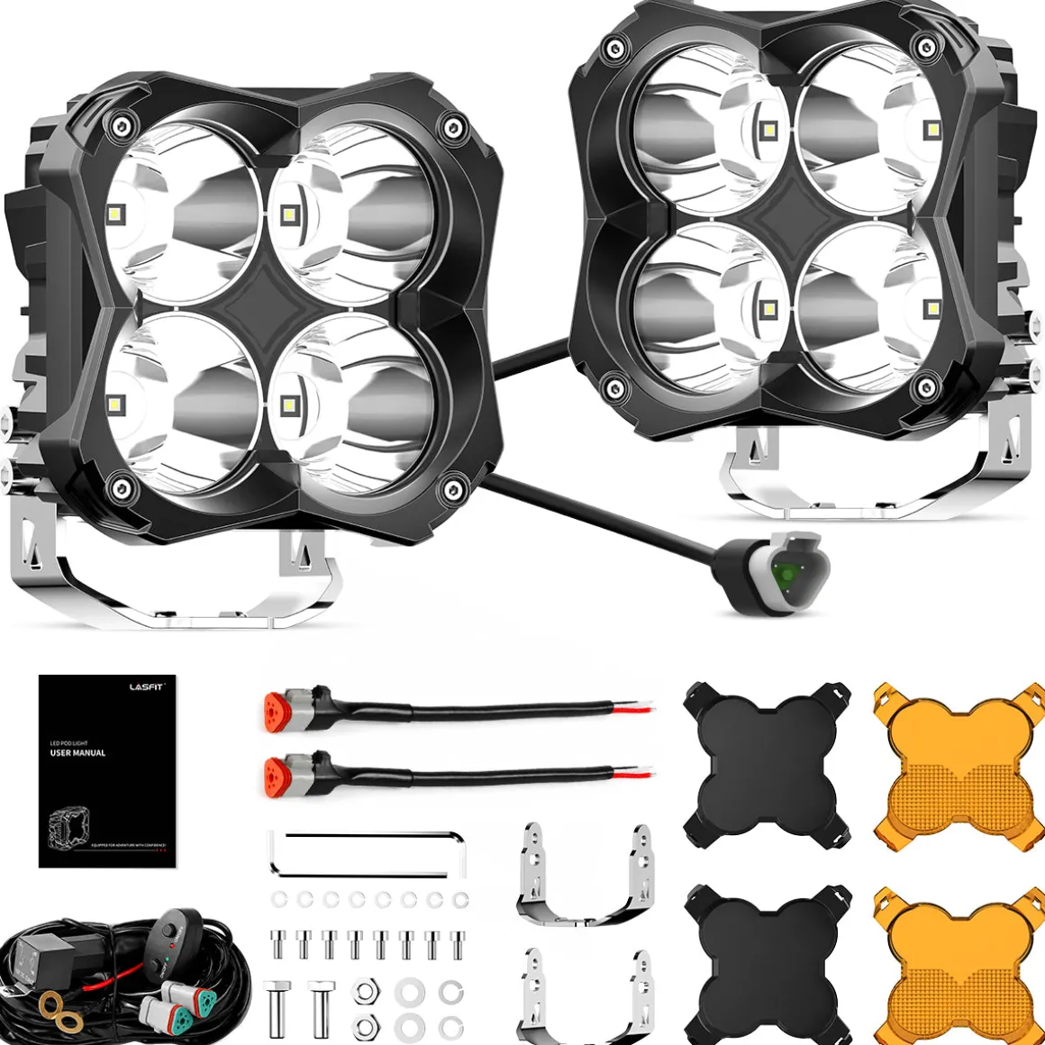 5 Inch LED Pod Off-Road Light Spot Combo 60W