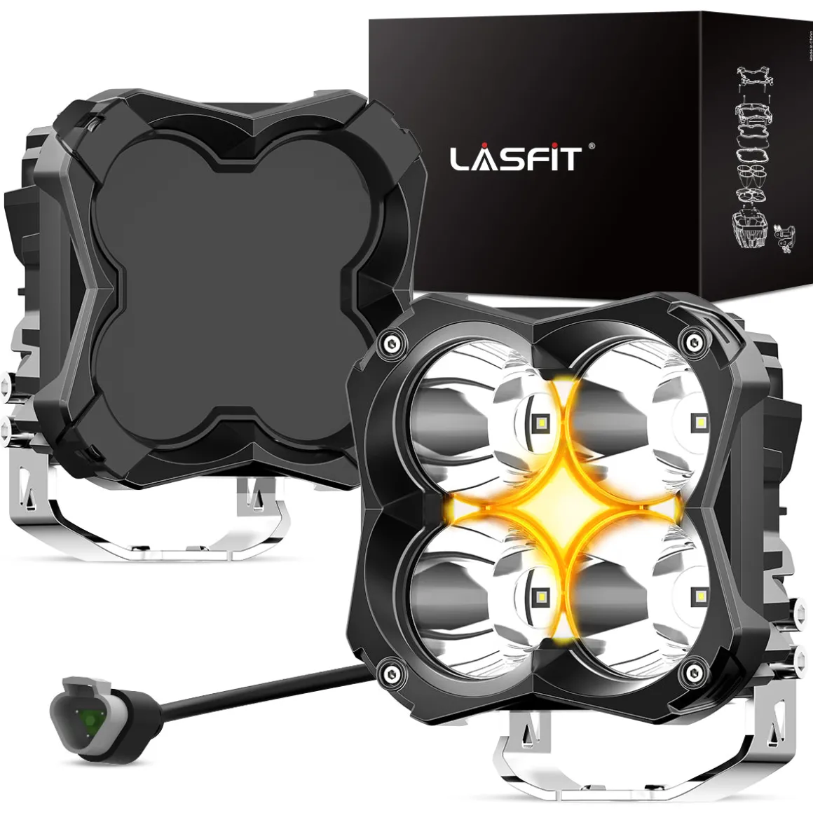 5 Inch LED Pod Off-Road Light Spot Combo 60W