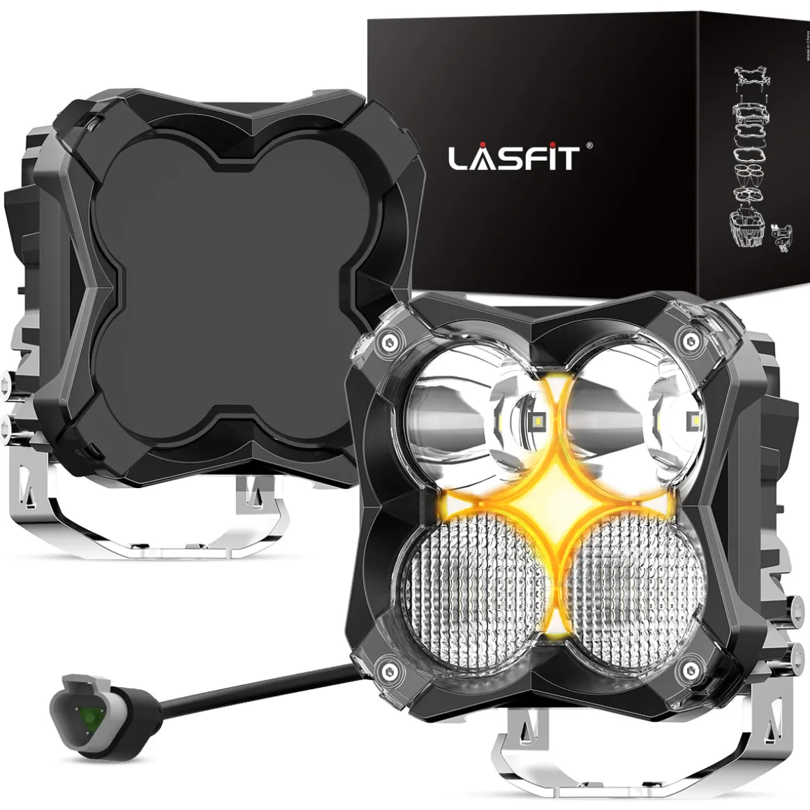 5 Inch LED Pod Off-Road Light Spot Combo 60W