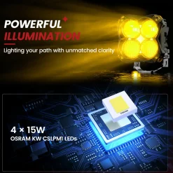 5 Inch LED Pod Off-Road Light Spot Combo 60W