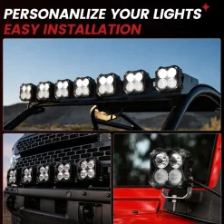 5 Inch LED Pod Off-Road Light Spot Combo 60W