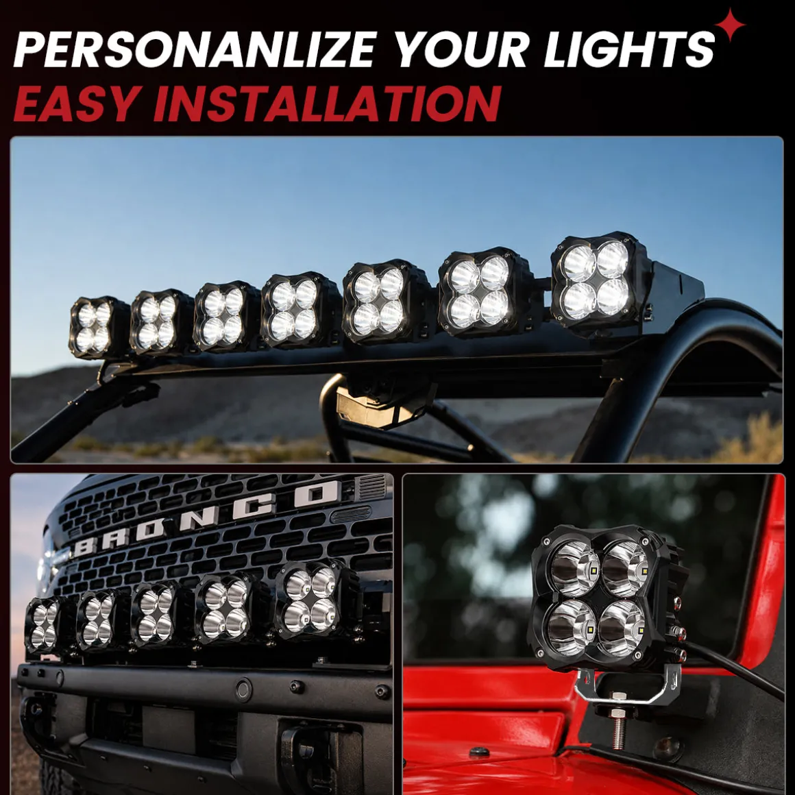 5 Inch LED Pod Off-Road Light Spot Combo 60W