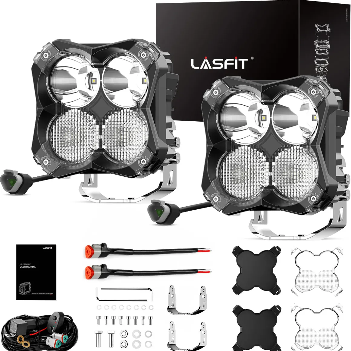 5 Inch LED Pod Off-Road Light Spot Combo 60W