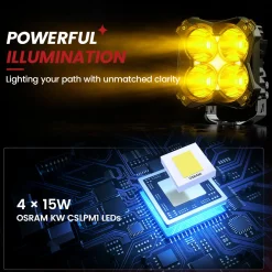 5 Inch LED Pod Off-Road Light Spot Combo 60W