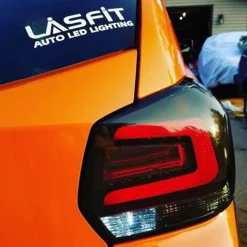 LASFIT Customized Waterproof Stickers-7.1in | White
