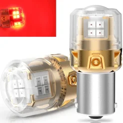 1156 1141 1003 LED Brake Tail Stop Parking Light Bulb | Brilliant Red (Don't Work for Trucks), 2 Bulbs | Upgraded L2 Series