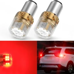 1157 2057 2357 7528 LED Brake Tail Stop Parking Light Bulb | Brilliant Red (Don't Work for Trucks), 2 Bulbs | Upgraded L2 Series