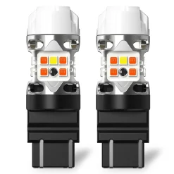 4257 LED Front Turn Signal Bulbs CanBus-Ready Switchback | T3 Series