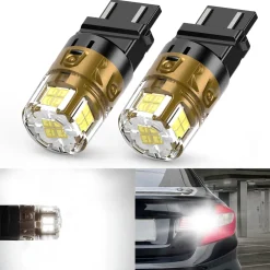 3157 3156 3057 4157 LED Reverse Backup Light Bulb | Xenon White，2 Bulbs | Upgraded L2 Series