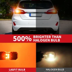 3157 4157 LED Turn Signal Bulbs CanBus-Ready Amber CK Socket | T3 Series