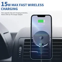 Magnetic Wireless Car Charger, Specific Phone Mount for Ford Explorer 2020-2022, 15W max Fast Charging for iPhone 14 13 12 Series Compatible with MagSafe Case