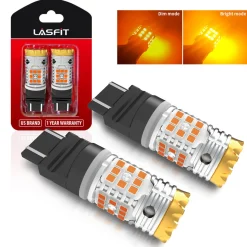 4257 4257NA CANBUS Error Free LED Turn Signal Light Anti Hyper Flash | Amber Yellow, 2 Bulbs