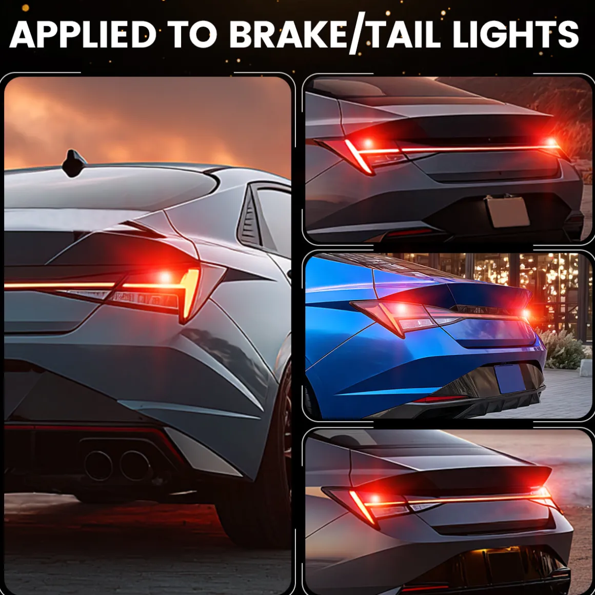 Red 1157 CanBus-Ready Rear Turn Signal Light Brake Light Tail Light LED Bulbs | D2 Series
