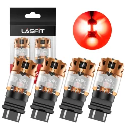 Red 3157 CanBus-Ready Rear Turn Signal Light Brake Light Tail Light LED Bulbs | D2 Series