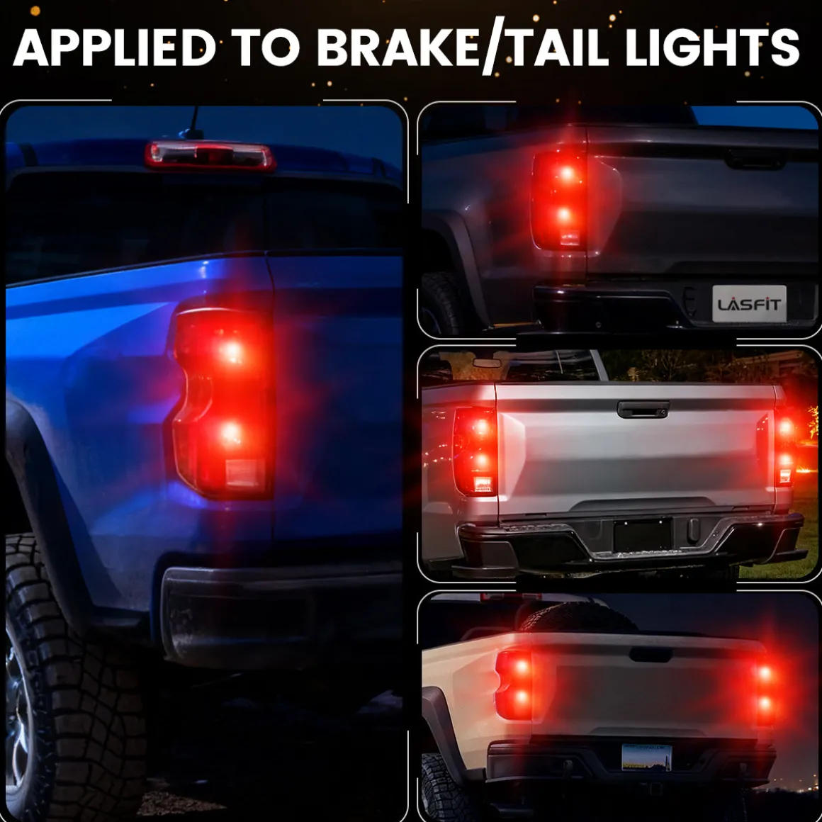 Red 7440 CanBus-Ready Rear Turn Signal Light Brake Light Tail Light LED Bulbs | D2 Series