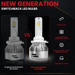 Switchback 60W 9005 HB3 LD Plus Series | 6,000LM 6000K/3000K LED Bulbs
