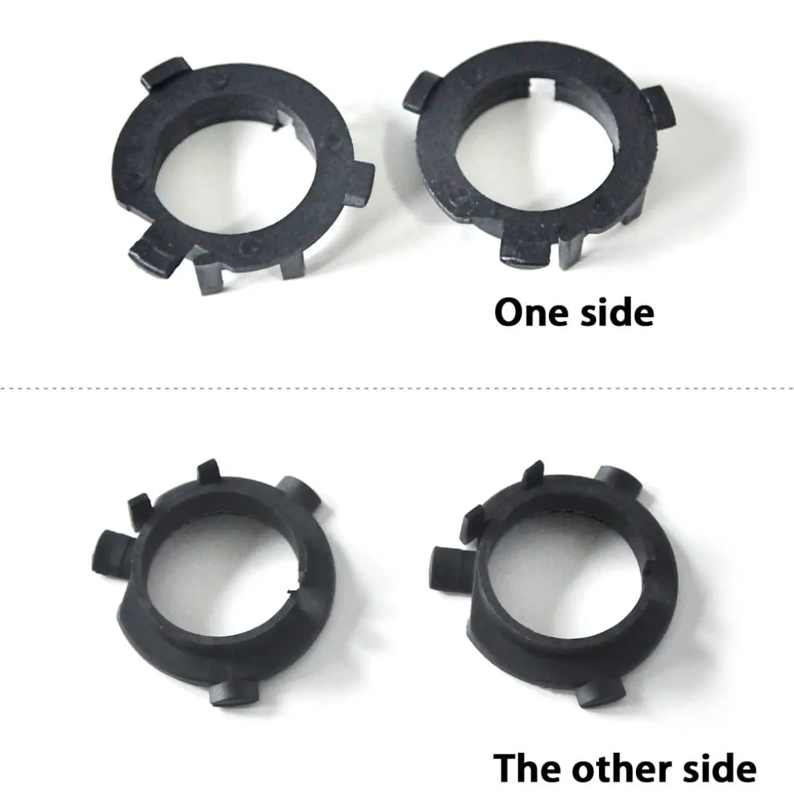 TK006 2x H7 LED Bulb Holder Adapter Fit for Kia Hyundai Mitsubishi