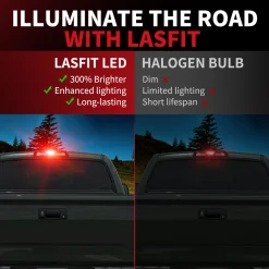 921 912 T15 W16W CANBUS Red LED Third Brake Light Bulb - Upgraded Version, 2 Bulbs