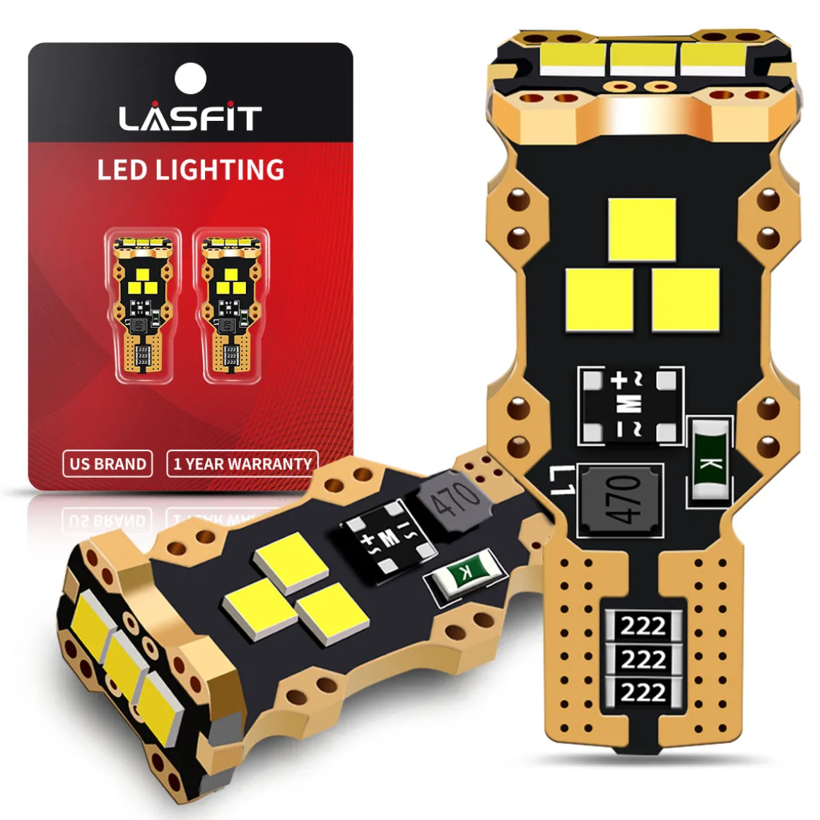 921 912 T15 W16W LED Reverse Backup Trunk Cargo Light Bulbs, 2 Bulbs