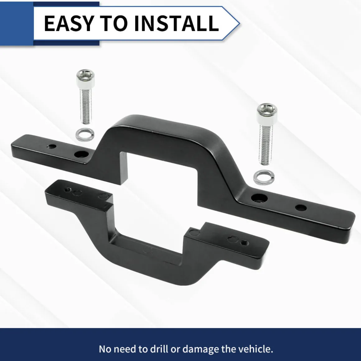 Universal Tow Hitch Dual LED Mounting Bracket Reverse Light Bracket 2.5 Inch | LASFIT