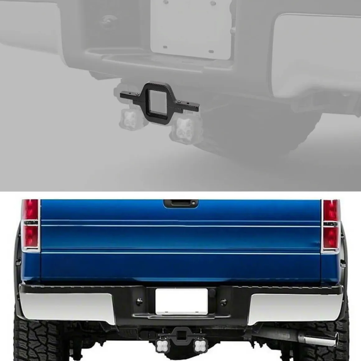 Universal Tow Hitch Dual LED Mounting Bracket Reverse Light Bracket 2.5 Inch | LASFIT