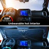 Weektic Windshield Sun Shade Umbrella for 2014-2026 GMC Sierra 1500/2500/3500