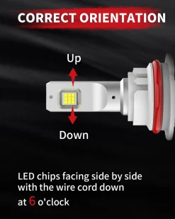 60W 9007 HB5 LA Plus Series | 6,000LM 6000K LED Bulbs