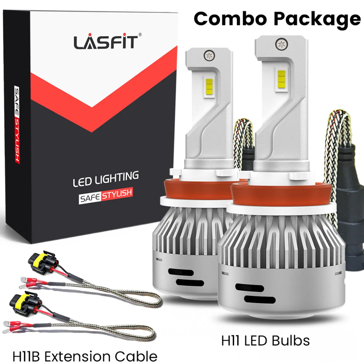 60W H11B LA Plus Series | 6,000LM 6000K LED Bulbs