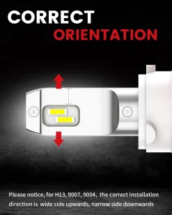 50W 9007 HB5 LC Plus Series | 5,000LM 6000K LED Bulbs