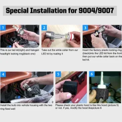 50W 9007 HB5 LC Plus Series | 5,000LM 6000K LED Bulbs