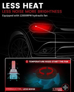 50W 9007 HB5 LC Plus Series | 5,000LM 6000K LED Bulbs