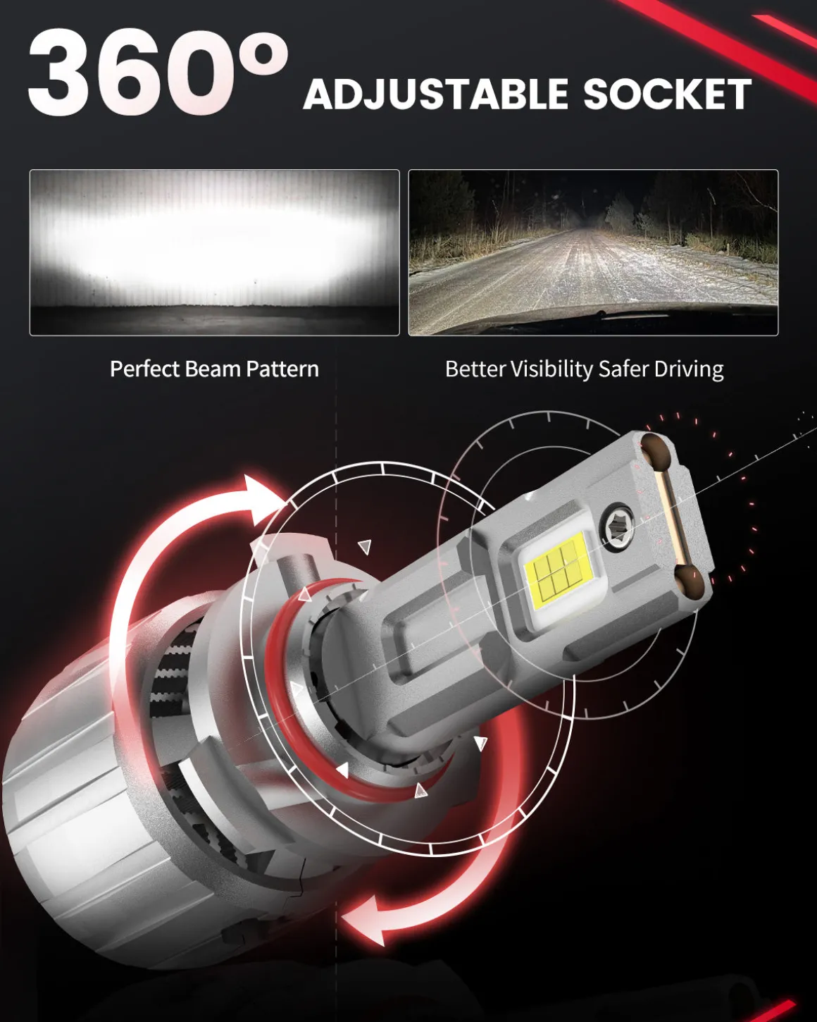 130W 9006 HB4 LS Plus Series | 13,000LM 6000K LED Bulbs