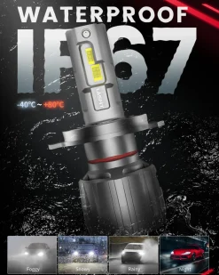 130W 9003 H4 HB2 LS Plus Series | 13,000LM 6000K LED Bulbs