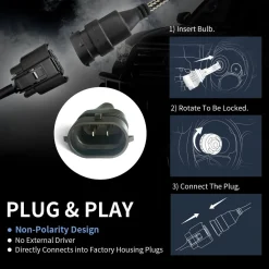 60W H8 H9 H11 LA Plus Series Combo Pack | 6,000LM 6000K LED Bulbs