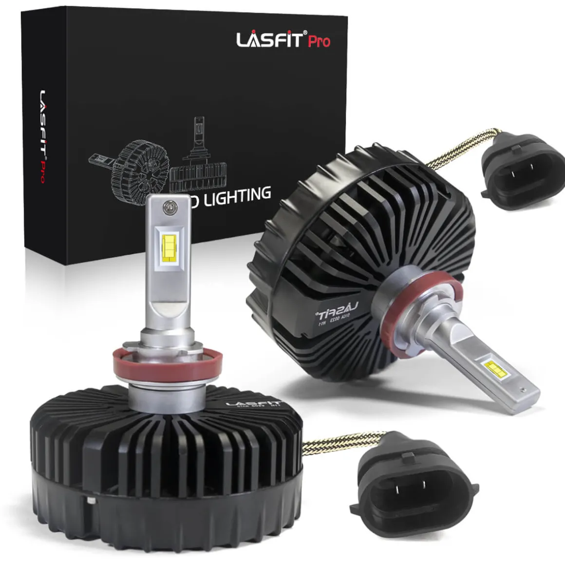 100W H11 H8 H9 Pro Series | 10,000LM 6000K LED Bulbs
