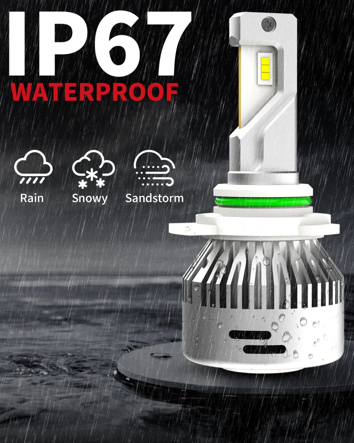 60W 9012 HIR2 LA Plus Series | 6,000LM 6000K LED Bulbs