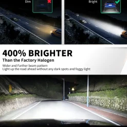 100W 9012 HIR2 Pro Series | 10,000LM 6000K LED Bulbs